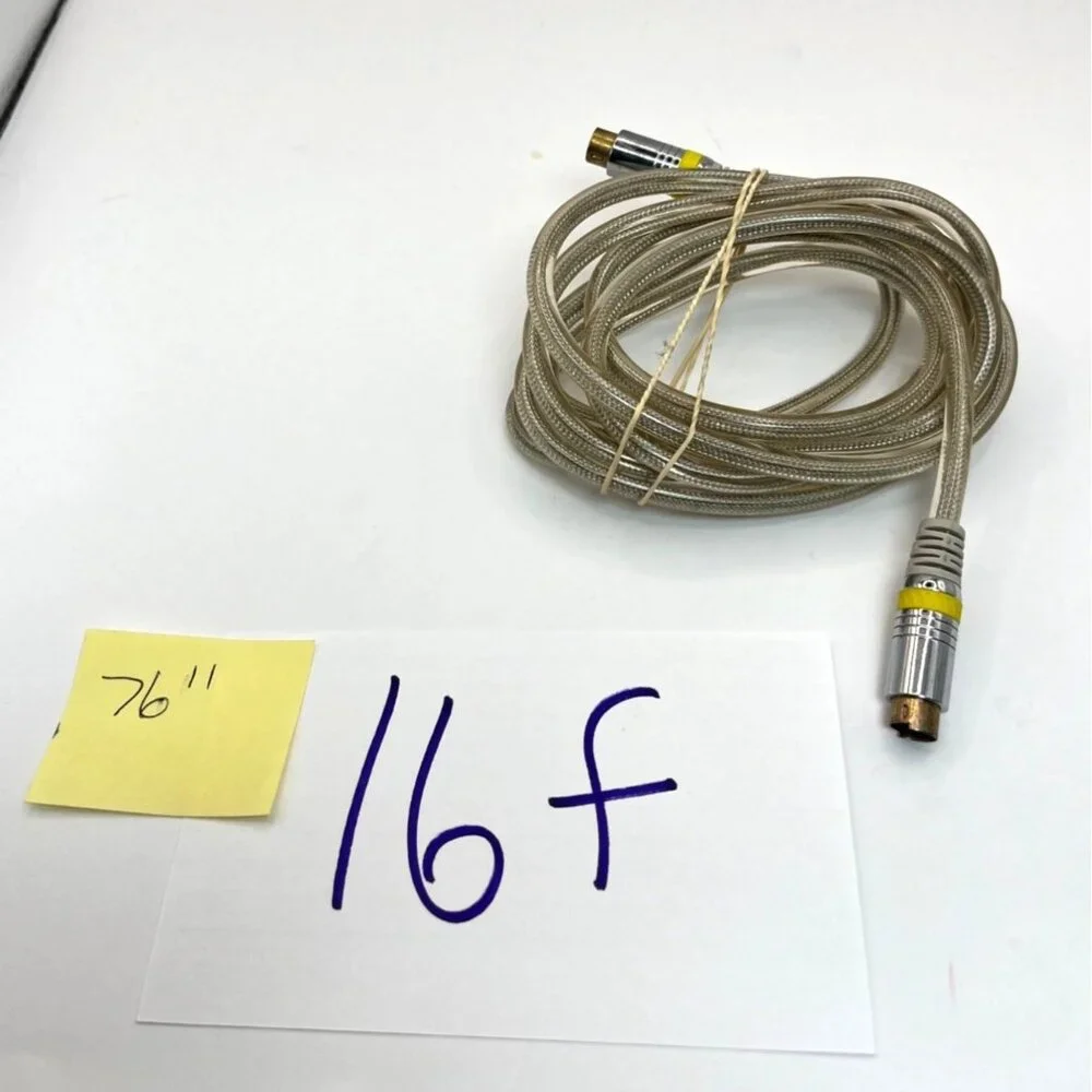 16-Foot Coaxial Cable With Gold-Plated Connectors - 76 Inches Of Pure Connection